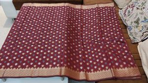 GRAND BANARASI WOVEN DESIGN COTTON SAREE 💜