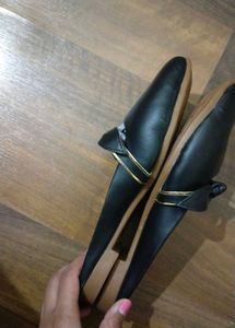 🌟Formal Black Mules With Bow Flat🌟