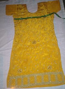 Yellow Salwar Kameez Bottom Silk