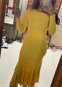 Bodycon Yellow Dress