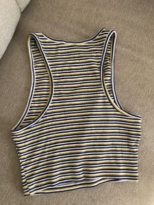 Zara Stripped Cotton Tank Top