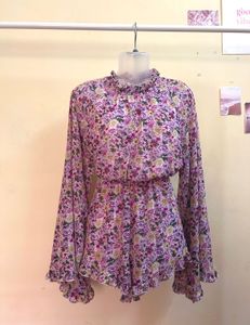 Shein Floral Printed Jumpsuit
