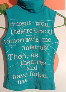 Sea Green Fitted High neck Crop Top