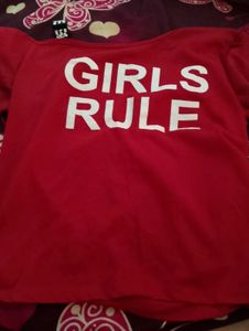 Girls Rule Red T-Shirt