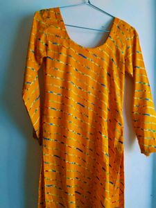 Mustard Kurta Set