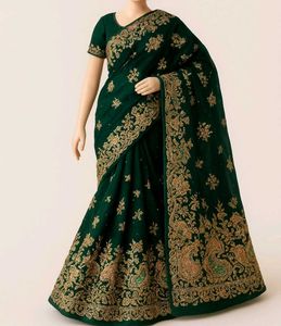 heavy bridal saree