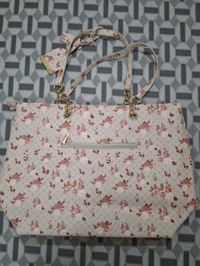 Floral Print Tote Bag