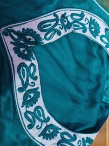 New One Emerald Green Embroidered Anarkali