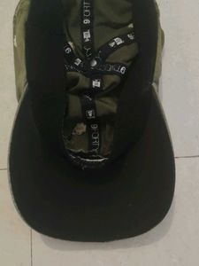 Nike Hat - Olive Green with Flower Details