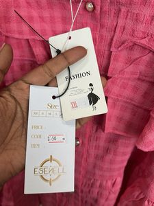 Pink Ruffle Top Big size