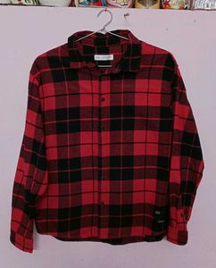 ZARA Men's/Boy's Red Check Shirt