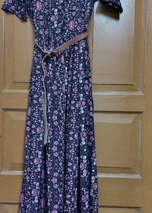 Long Dress With Belt