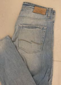 Men Blue Jack And Jones Denim Waist 32