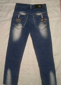 Ripped Bandana Denim Jeans