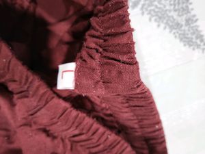 HK Maroon 2 Piece Kurta Pant Set