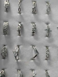Combo Of 5 Sliver Plated Ring Covering