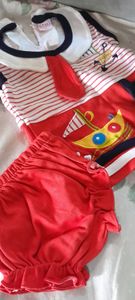 Red Elegant Frock Set