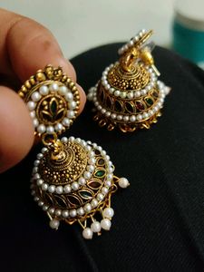 Moti &amp; Meekari Earrings