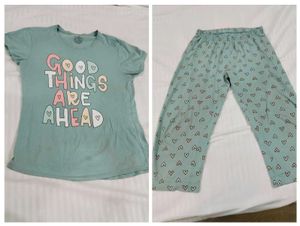 Nightsuit With Bra&amp; Freebies