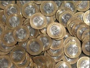 10 Rupees Normal Coins Set Of 50 Pcs.