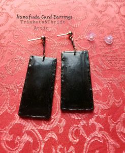 Handmade Demon Slayer Hanafuda Earrings