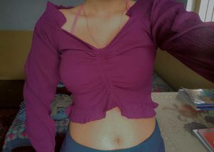 Purple Crop Top