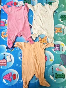 3 Winter Baby Rompers