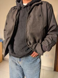 Brown Check Harrington Jacket