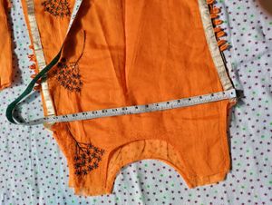 Orange Kurta Material