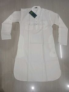 New Mens Cream Party Pathani Kurta