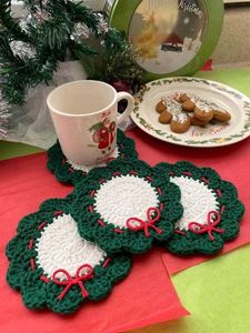 Crochet Christmas Coasters