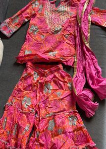 Biba Sharara Set For 4-6 Year girl Very Good Condi