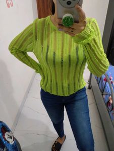 Cute Mesh Top