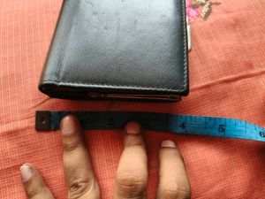 Navy Blue Pure Leather Wallet/Clutch For Females