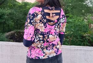 Printed Floral Top