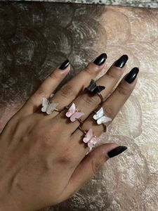 *new* Butterfly Rings *no Coins* Each 120 Rupees
