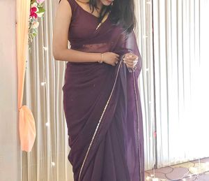 Elegant Purple Saree