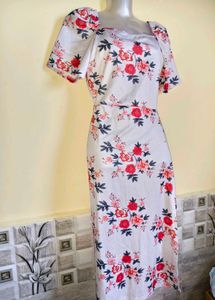 Floral Print Midi Dress