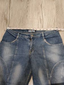 Sc9482 Blue Cherry Capri Jeans Waist 30