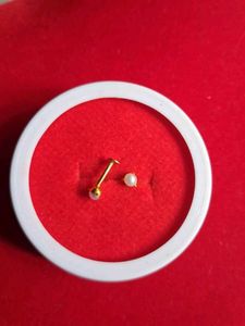 Pearl Stud Earrings Gold