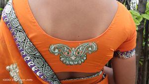 Designer Saree With Ready Made Blouse