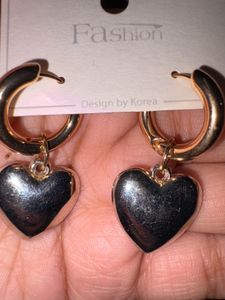 Heart Little Hoop Earrings (anti Tarnish)