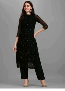 New Black Kurta Set