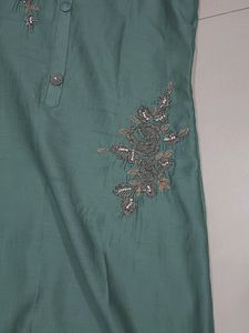 Light Olive Green Coloured Kurti .