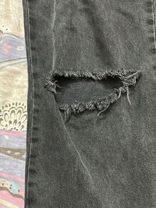 Ripped Wide Leg Jeans