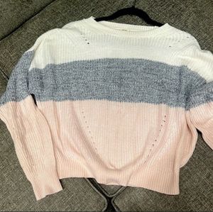 Color Block Knit Sweater