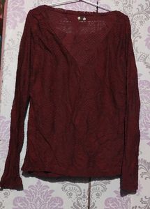 Maroon Top