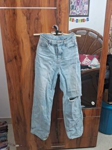 Ripped Light Wash Jeans