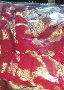 Red Banarasi Saree