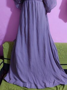 grey long frock